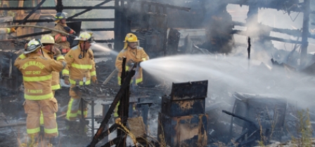 South Otselic welding shop goes up in flames